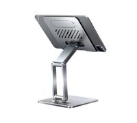 CARISSETT Supporto portatile pieghevole in alluminio regolabile Supporto portatile ergonomico di raffreddamento per scrivania e notebook Tablet Holder