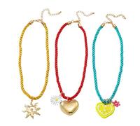 CARISSETT Unico Inspire Girasoli Cuore Fiore Strato Della Collana Del Pendente Delle Donne Alla Moda Robusta Lega Gioielli Idee Regalo Cuore E Girasole Collana Lega