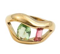 CARISSETT Unico Lip Designs Elegante Cubic Zirconia Anelli Portatile Titaniumed Acciaio Gioielli 3 Dimensioni Accessorio Per Le Donne Alla Moda Donna, Misura unica, come descritto, come descritto