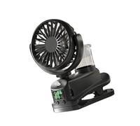 CARISSETT Ventilatore da Tavolo Multifuntional Ventola di Raffreddamento Efficiente 1200mAh Potente Struttura ABS Silenziosa Per Viaggi Ufficio Uso Esterno Ricaric