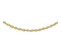 CARISSIMA Collana con Catena Rope da 2mm in Oro Giallo 9ct da Donna 41cm/16