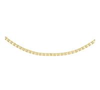 CARISSIMA Collana unisex in oro giallo 9 ct con catena veneziana da 0,7 mm, 41 cm