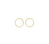 Carissima Donna Oro giallo 9 carati Creoli Endless 10 mm