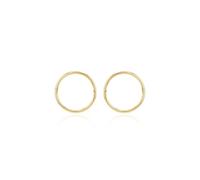 Carissima Donna Oro giallo 9 carati Creoli Endless 12 mm