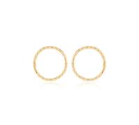 Carissima Donna Oro giallo 9 carati Creoli twist Endless 14 mm