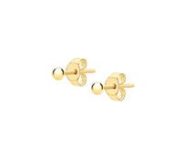 Carissima Orecchini a Bottone con Palla da 2 mm in Oro Giallo 9 ct da Donna