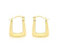 Carissima Orecchini creoli borsa rigata da donna in oro giallo 9 ct