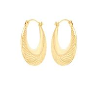 Carissima Orecchini creoli con motivo da donna in oro giallo 9 ct