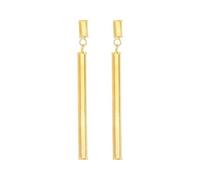 Carissima Orecchini Pendenti da Donna in Oro Giallo 9ct a Barra 3 mm x 41 mm