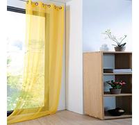 Caritex Tenda arredo Velata Monna 140x280 cm con Borchie R710 Giallo