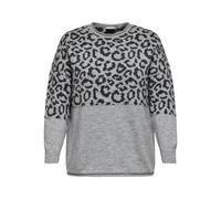 ONLY Curve - Maglione grigio con stampa animalier L