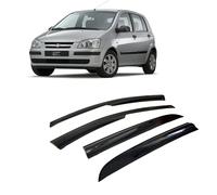 CarJoy Deflettori d'aria per finestrini laterali, compatibili con Hyundai Getz 2002-2011, parapioggia, deflettori adesivi, 4 pezzi