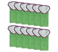 Carkio 12 Pack 107313 Filter Replacement Bags Compatible with ProTeam 10 Quart Backpack Vacuum Super Coach Pro 10, GoFit 10 Vacuum Filter with Open Circular Collar