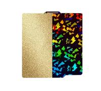 Carkio 257 x 257 mm Bambu Build Plate for Bambu Lab X1/X1C/X1E/P1P/P1S/P2S/A1, olografica Texture PEI 3D Printer Steel Removable Platform (Smooth Flake and PEI)