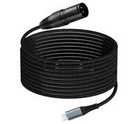 Carkio 4 canali XLR maschio a 1/4" TRS Snake Cables, 3ft 6.35mm Pro Audio Effects Snake for Live Live, Recording, Studios and Gigs - Patch, Amp, Mixer