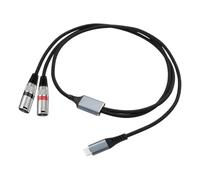 Carkio Cavo audio da 3,3 ft USB-C a XLR, cavo da tipo C a 2 XLR maschio, compatibile con amplificatore, altoparlante, console mixer