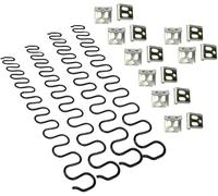 Carkio Molle di ricambio per divano, 4 molle da 63,5 cm con 16 clip a S, diametro del filo 4,0, kit di riparazione per divani per sedute in mobili, decorazione d'interni, automobilistici o altre