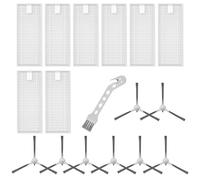 Carkio Parti di ricambio compatibili con ROPVACNIC S1 A1, Tipdiy G90, VIPSUN Z1, e robot Vacuum betboyles V75S, kit di accessori con 8 filtri, 8 spazzolini, 1 pennello per la pulizia