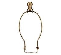 Carkio - Portalampada da 20,3 cm, con Finitura in Metallo Massiccio, Supporto per Paralume da Tavolo e da Terra, Finitura sferica, Placcato in Rame Articolo 2