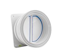 Carkio Range Hood Check Valve Non Return Valve One Way Exhaust Valve for Optimal Backflow Protection Easy Installation Noise Reduction Multi Compatibility for Kitchen Extractor Fans-White
