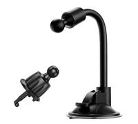 CARKOOL Supporto GPS per Garmin (2 pezzi), rotazione a 360° con ventosa e staffa di ricambio per bocchetta dell'aria, compatibile con navigatori satellitari Garmin Deal Navi Serie 3,5-7"