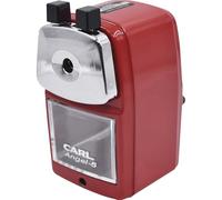 Carl Angel-5 Pencil Sharpener, Red, Quiet for Office, Home and School
