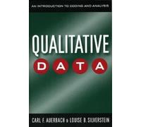Carl Auerbach Louise B. Silverstein Qualitative Data (Copertina rigida)