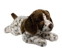Carl Dick Cane da caccia tedesco a pelo corto sdraiato, circa 45 cm, peluche, animaletto di peluche, peluche da coccolare 3805