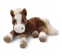Carl Dick Cavallo sdraiato marrone, animale di peluche