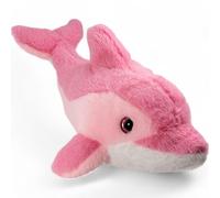 Carl Dick Delfino rosa con occhi glitterati, animale di peluche