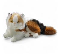 Carl Dick Gatto Calico sdraiato, animale di peluche