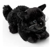Carl Dick Gatto sdraiato nero, animale di peluche