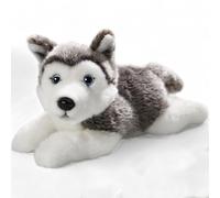 Carl Dick Husky Cane sdraiato, animale di peluche