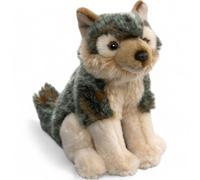 Carl Dick Lupo seduto, animale di peluche