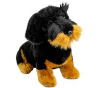 Carl Dick Peluche Cane, Bassotto nero seduto 30cm 3443