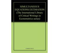 Carl F. Christ SIMULTANEOUS EQUATIONS ESTIMATION (Copertina rigida)
