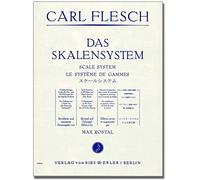 Carl Fleisch - The Scales System - Scales Exercises Through All Major and Mollton Types - Students for Violin - with Colourful Heart-Shaped Note Clip