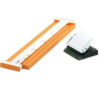 Carl Gauge Punch Neo 26-Fori O 30-Fori Carta Per Note Arancione GP-130N-O NUOVO