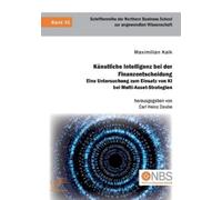 Carl Heinz Daub Künstliche Intelligenz bei der Finanzentscheidung. E (Tascabile)