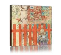 Carl Larsson Famoso Dipinto Replica Stampe Su Tela Vicino La Recinzione Rurale Pastorale Arte Della Parete Per Il Soggiorno Camera Da Letto Scandinavo Decorazione Della Parete 90x90cm Innerframe
