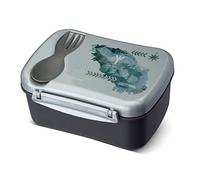 Carl Oscar Contenitore per il pranzo di design svedese, con blocco refrigerante e posate, mantiene fresco diverse ore, 17 x 12,5 x 8 cm, grigio