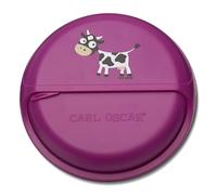 Carl Oscar - Contenitore porta merenda, da viaggio, Plastica, rosa., 15cm x 4cm x 15cm
