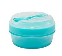 Carl Oscar Nice Cup - Contenitore per snack Bento Box con mattonella di raffreddamento, mantiene il fresco diverse ore, posate incluse, colore: Turchese