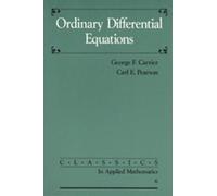 Carl Pearson George F. Carrier Ordinary Differential Equations (Tascabile)