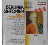 Carl Philipp Emanuel Bach. Berliner Sinfonien.