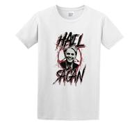 Carl Sagan Hail Sagan Neil Degrasse Tyson Bill Nye Casual Round Neck T Shirt White 3XL