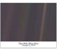 Carl Sagan Pale Blue Dot Decorazione Parete Astronomia e Scienza (30cm x 40cm)