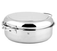 CARL SCHMIDT SOHN Rostiera Trier con coperchio in acciaio inox color argento, dimensioni: 41 cm x 29 cm x 13 cm, 075224