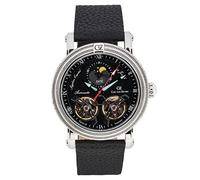 Carl von Zeyten Orologio Analogico Automatico Uomo con Cinturino in Pelle CVZ0085BKS