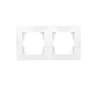 Carla 1772-00 Nasielsk 5901752635395 - Cornice in plastica elettroplastica a 2 vie, colore: Bianco